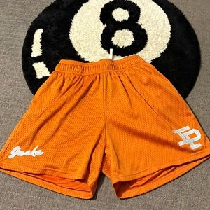 Orange Mesh Shorts by Inaka Power